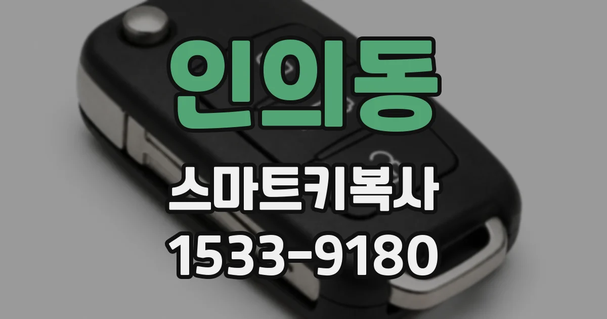 인의동 스마트키복사