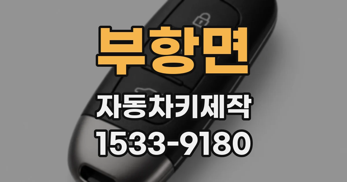 부항면 자동차키제작
