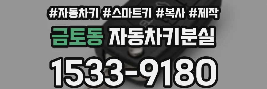 금토동 자동차키분실