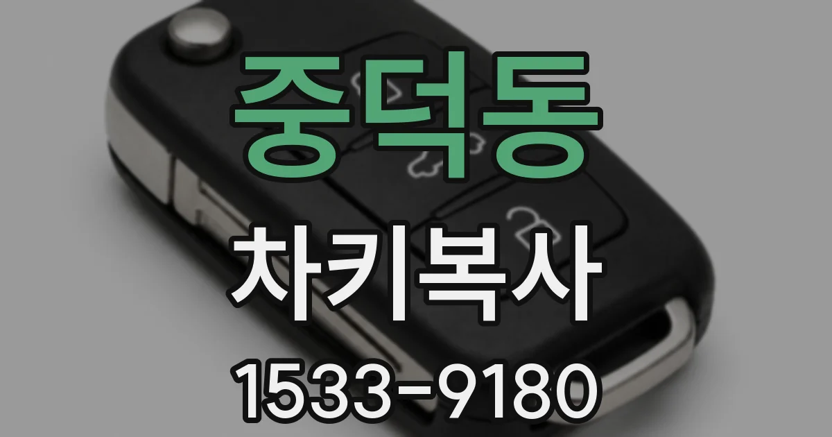 중덕동 차키복사