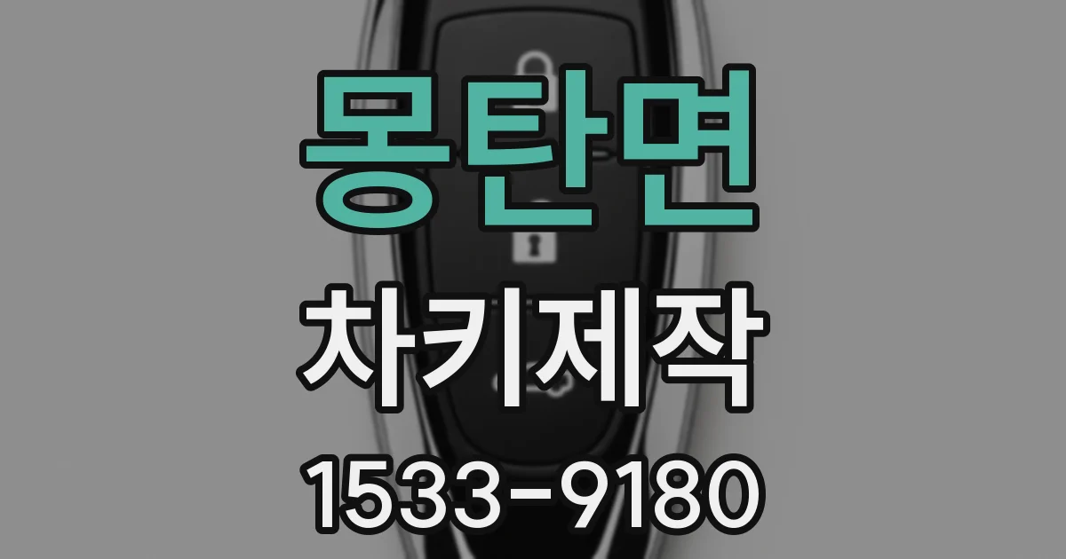 몽탄면 차키제작