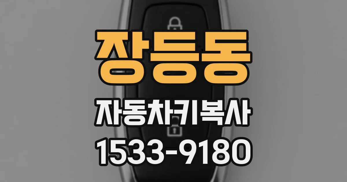 장등동 자동차키복사
