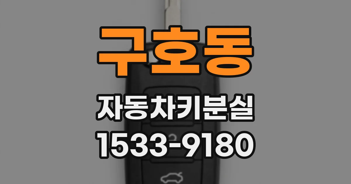 구호동 자동차키분실