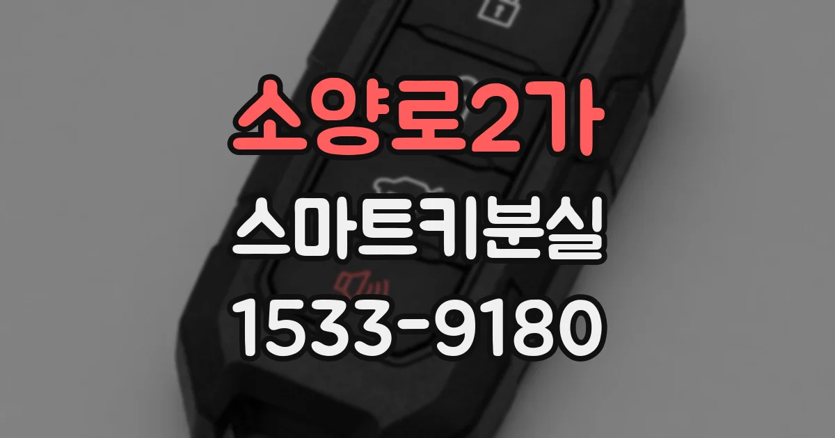 소양로2가 스마트키분실