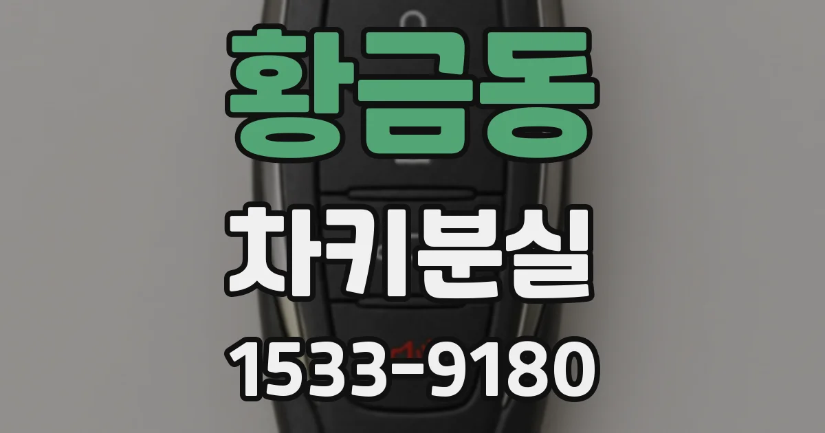 황금동 차키분실