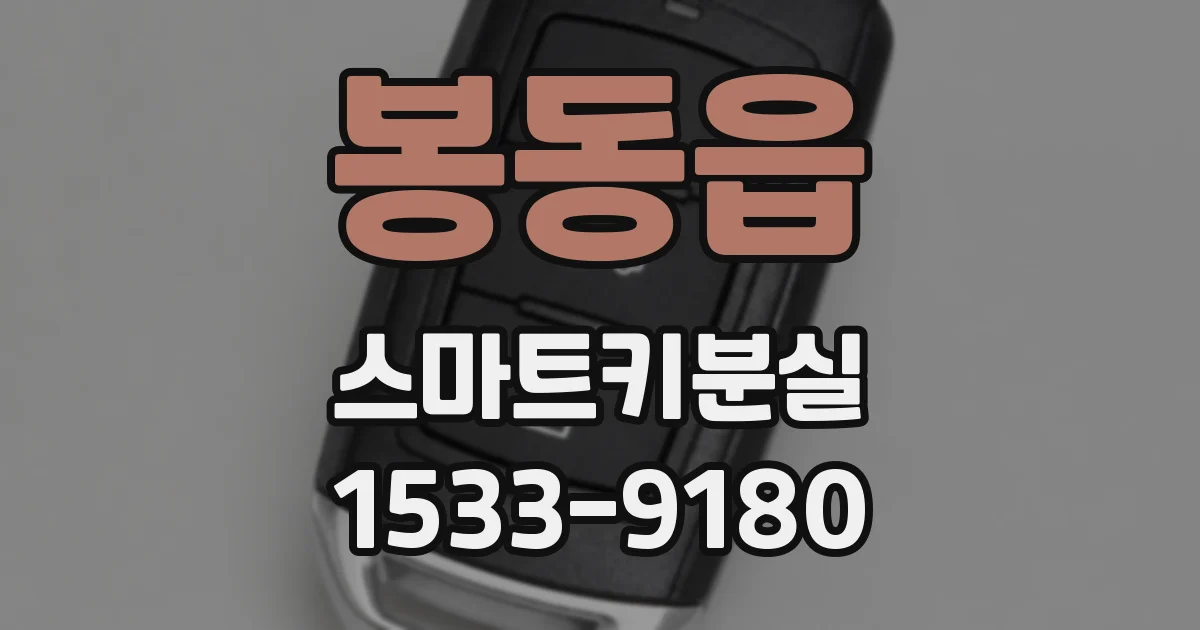 봉동읍 스마트키분실