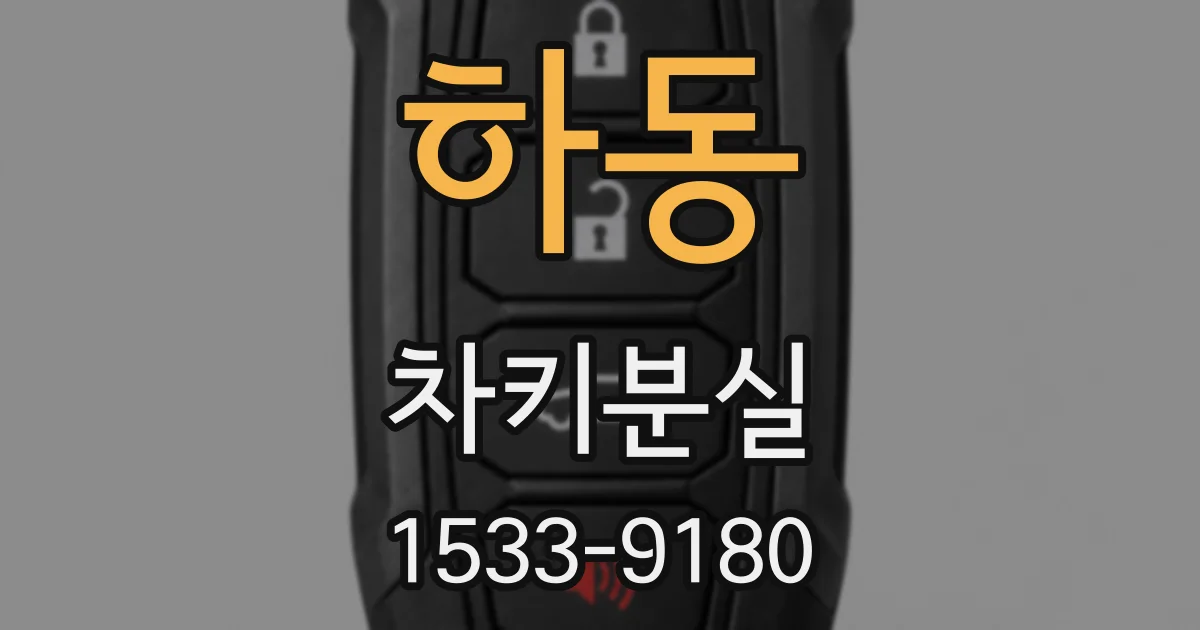 하동 차키분실