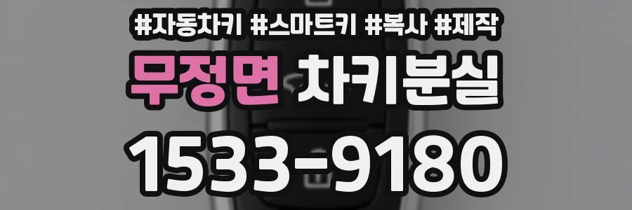 무정면 차키분실
