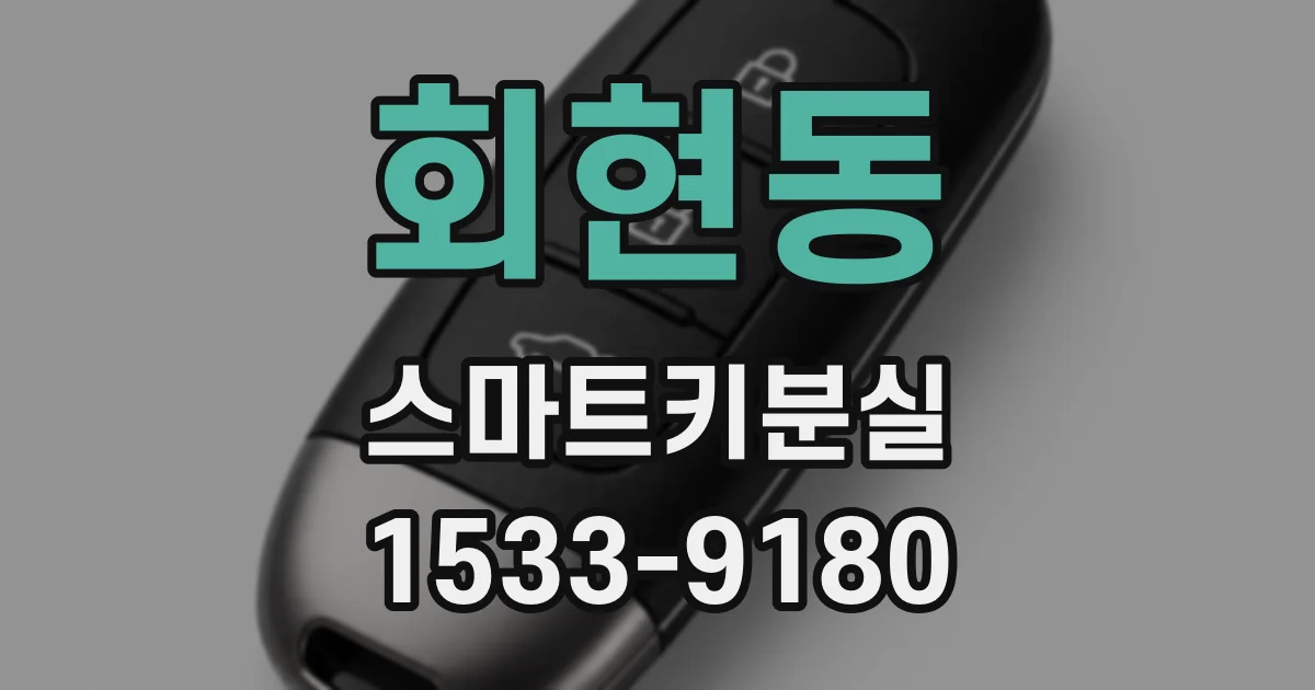 회현동 스마트키분실