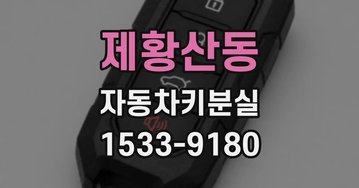 제황산동 자동차키분실