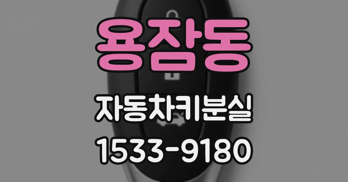 용잠동 자동차키분실