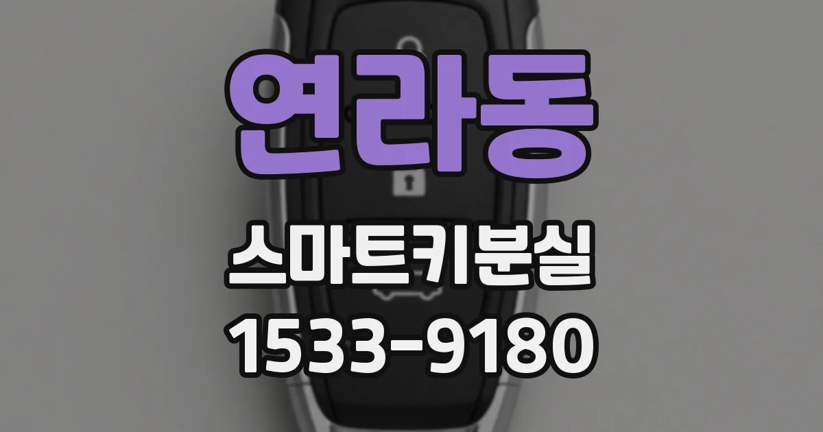 연라동 스마트키분실