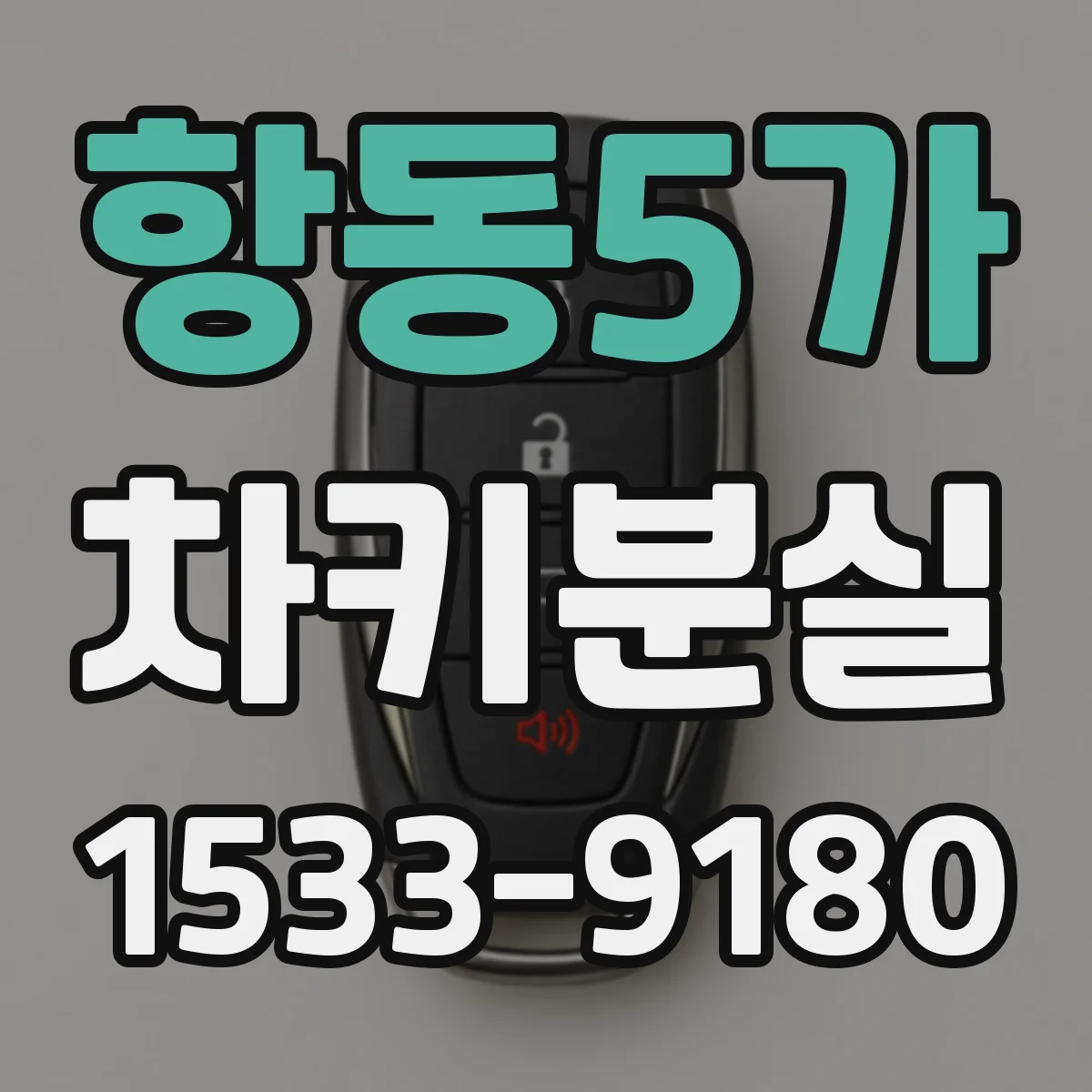 항동5가 차키분실