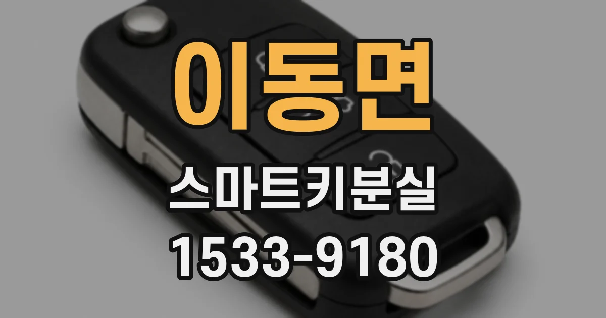 이동면 스마트키분실