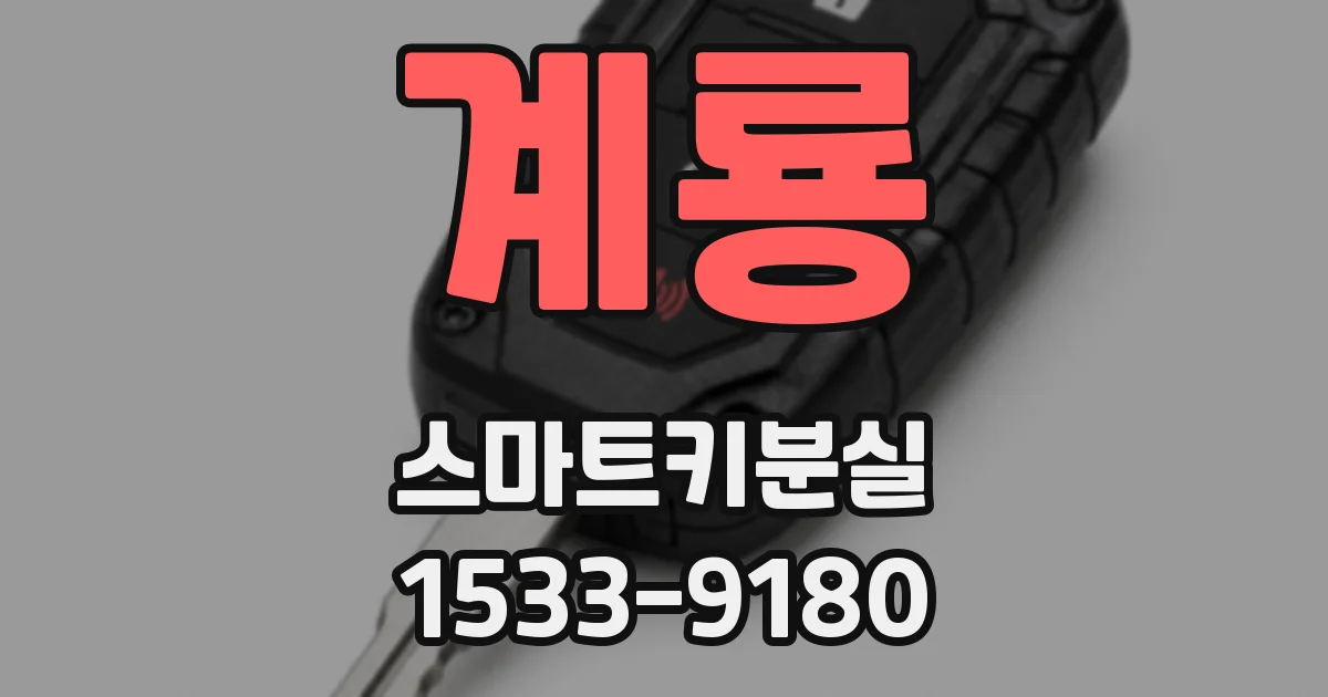 계룡 스마트키분실