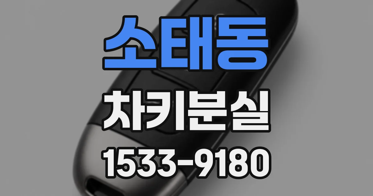 소태동 차키분실