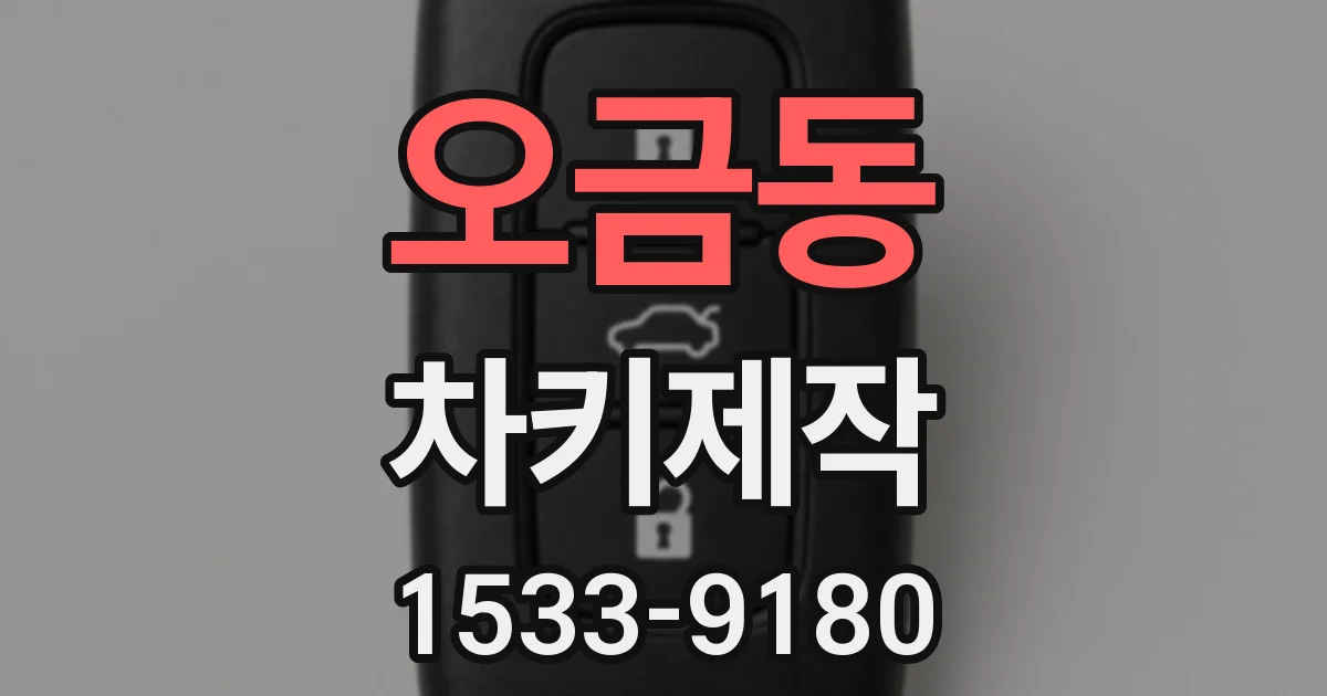 오금동 차키제작