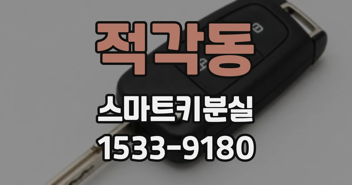 적각동 스마트키분실
