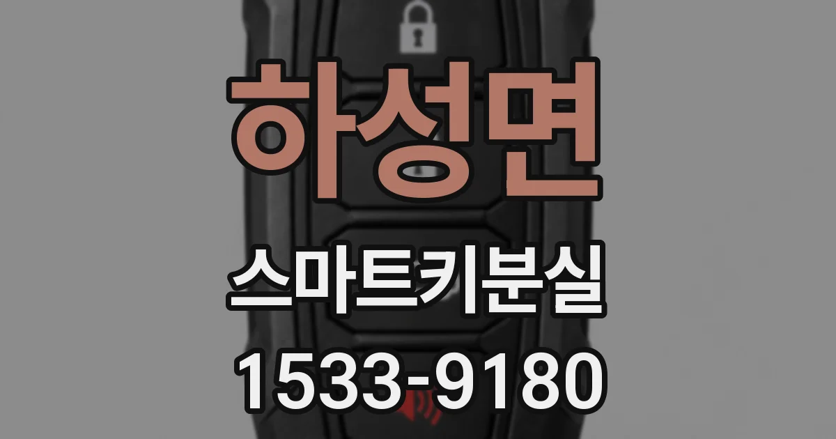 하성면 스마트키분실
