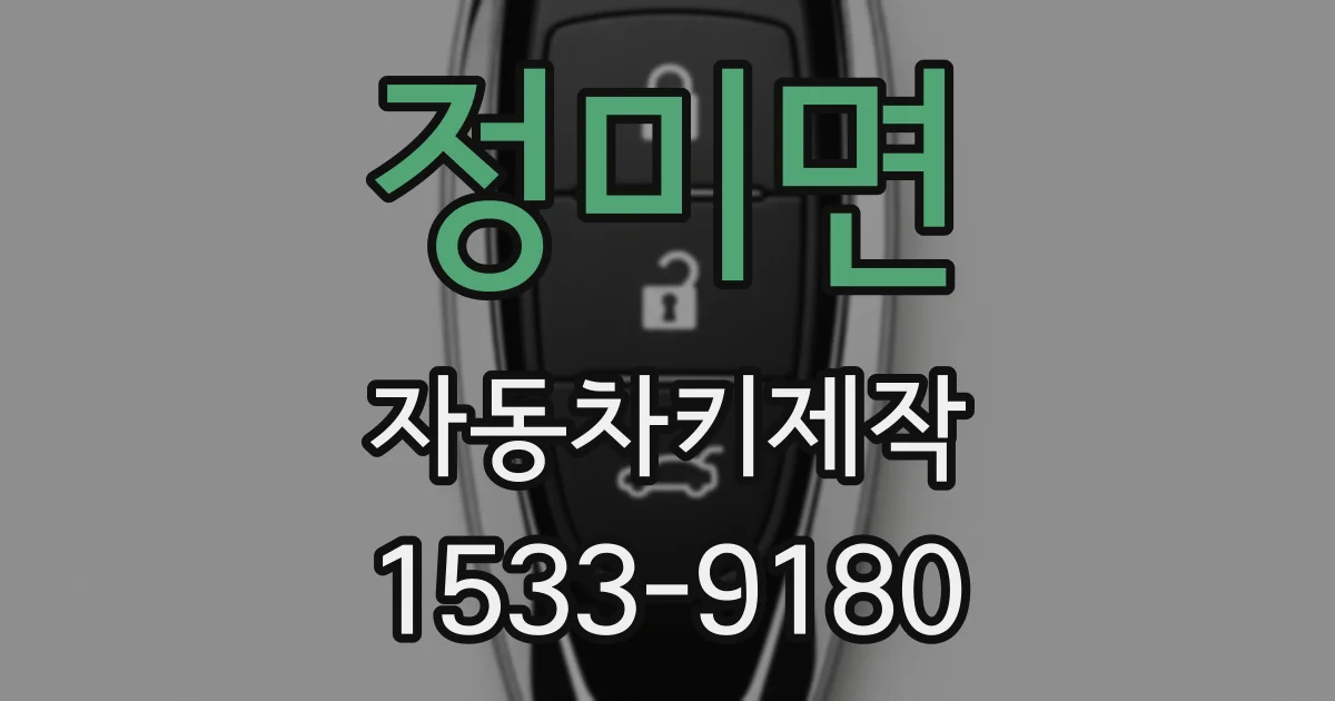정미면 자동차키제작