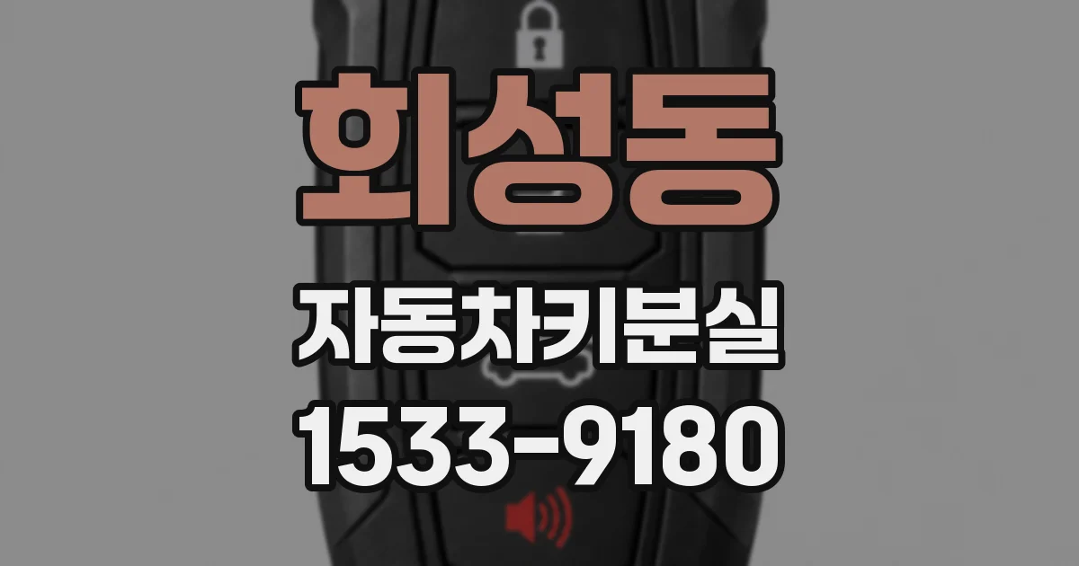 회성동 자동차키분실