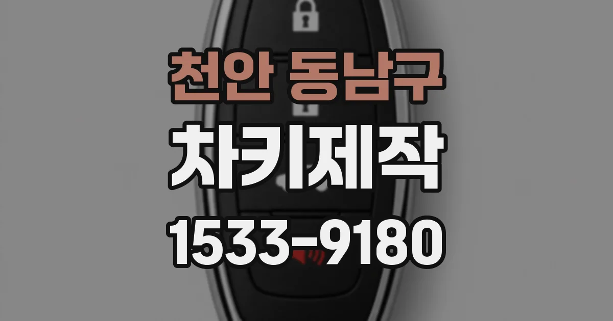 천안 동남구 차키제작
