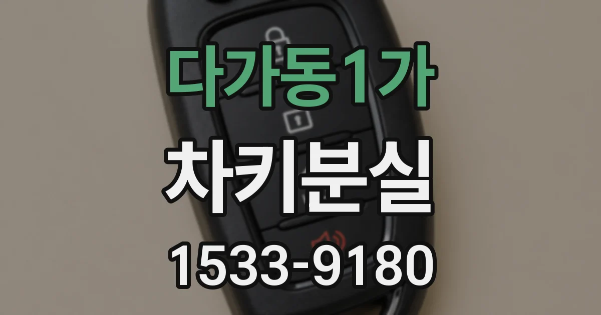다가동1가 차키분실
