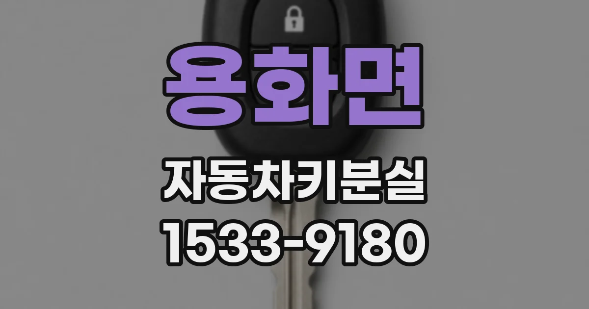 용화면 자동차키분실