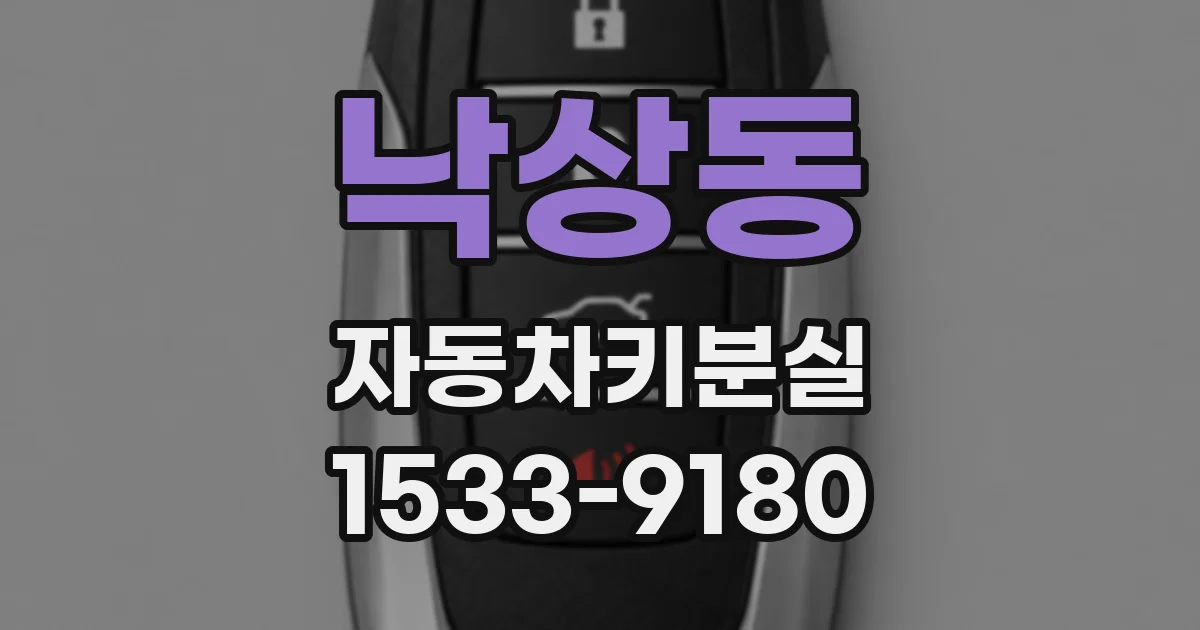 낙상동 자동차키분실