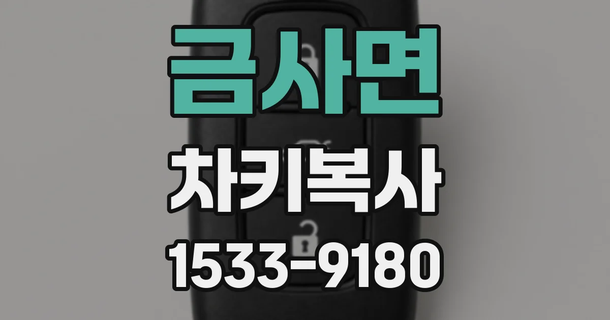 금사면 차키복사
