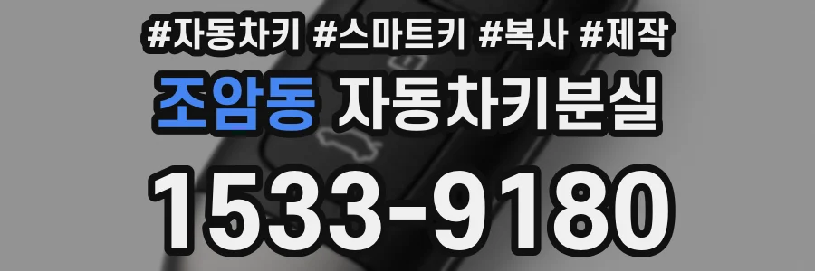 조암동 자동차키분실