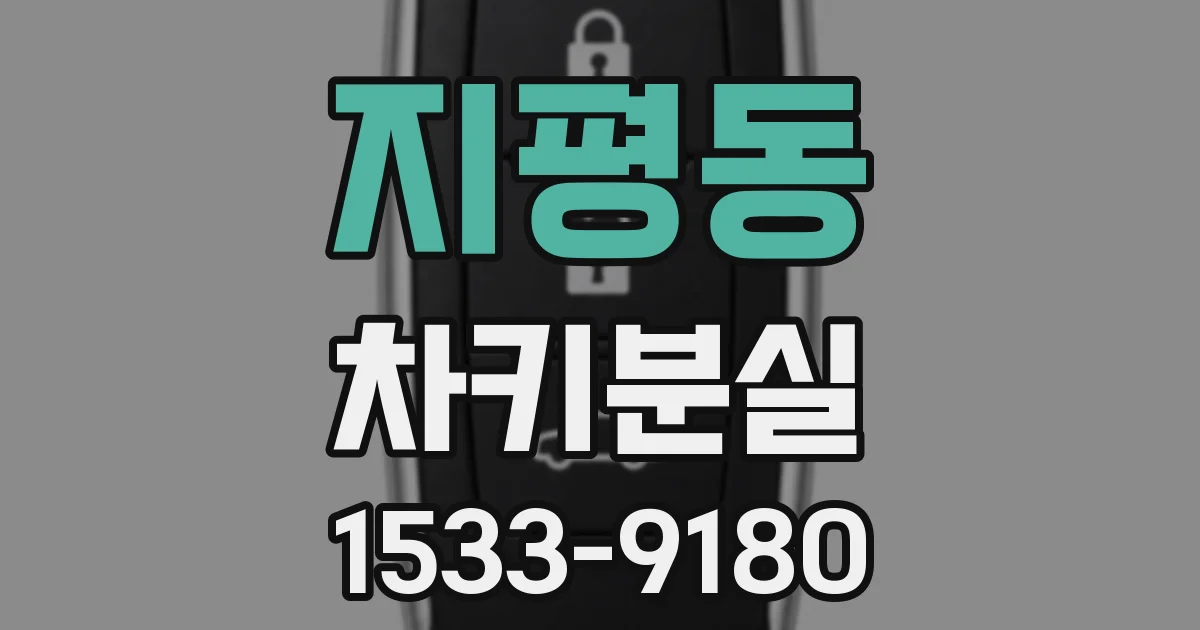 지평동 차키분실
