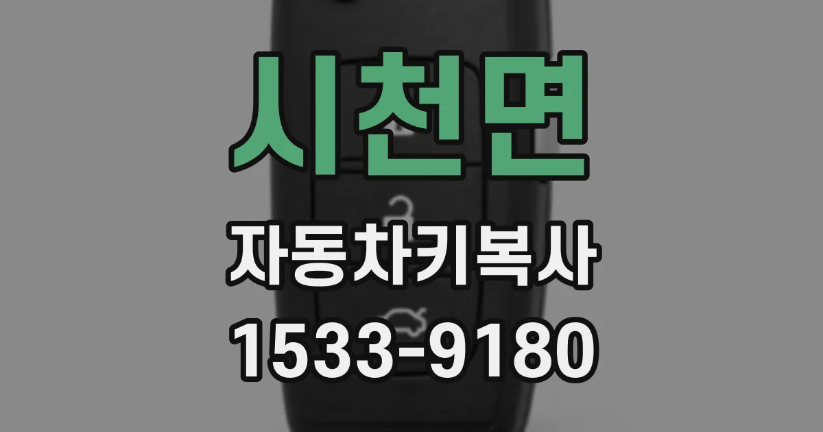 시천면 자동차키복사