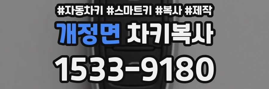 개정면 차키복사