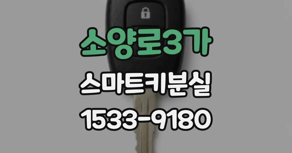 소양로3가 스마트키분실