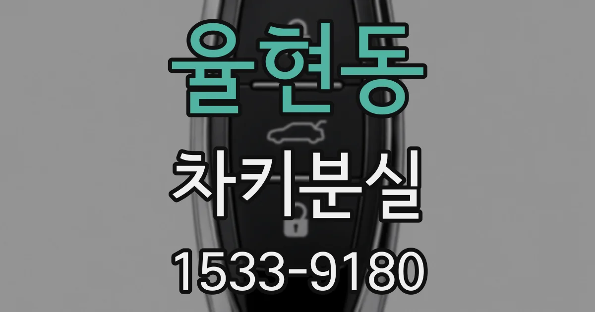 율현동 차키분실