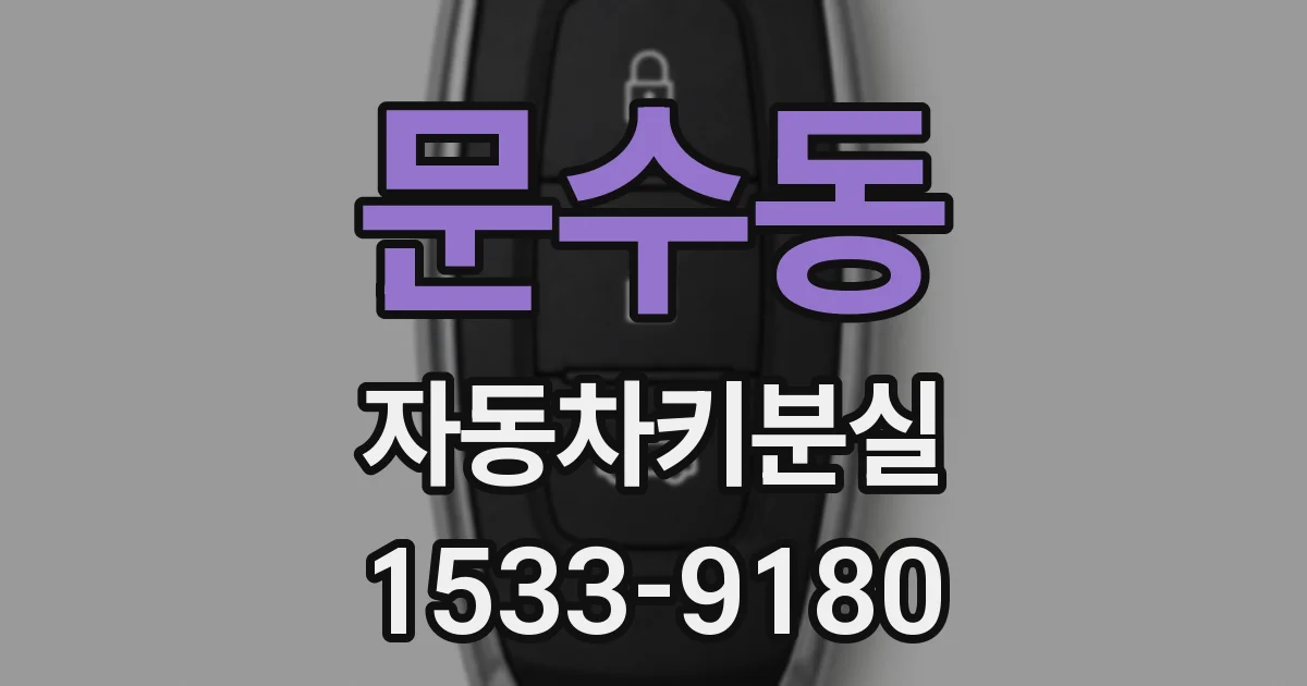 문수동 자동차키분실
