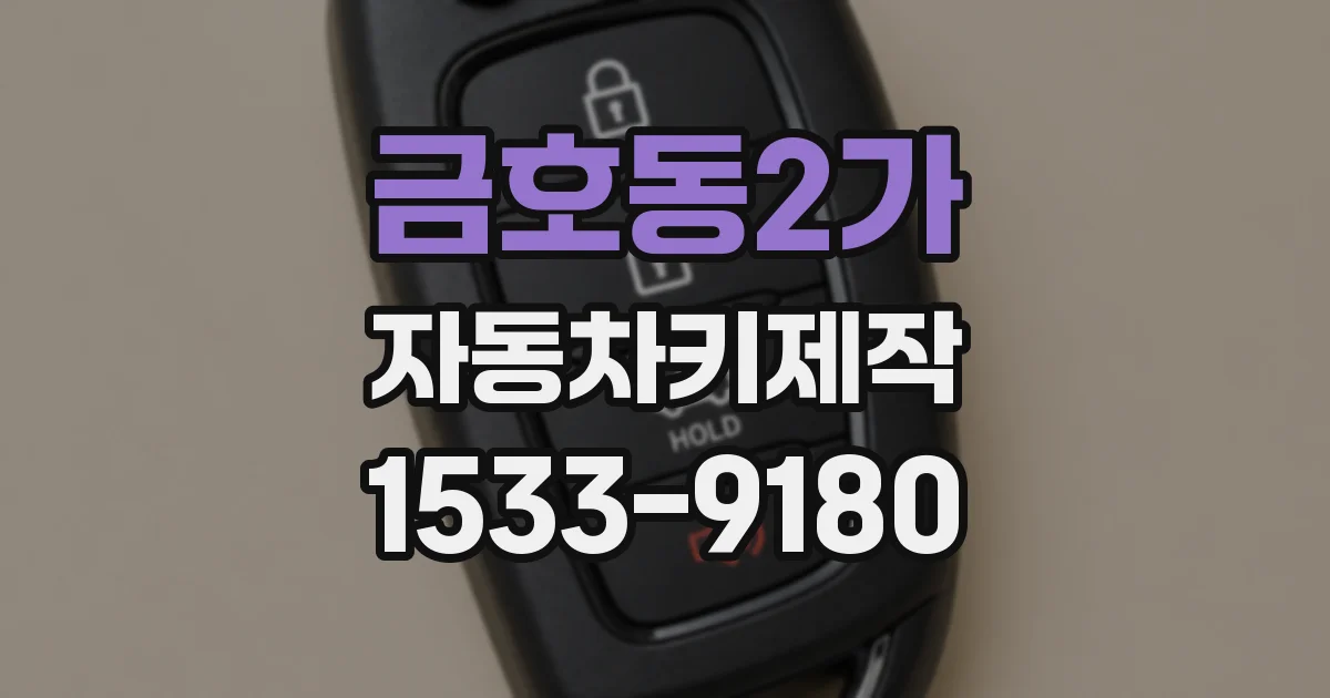 금호동2가 자동차키제작