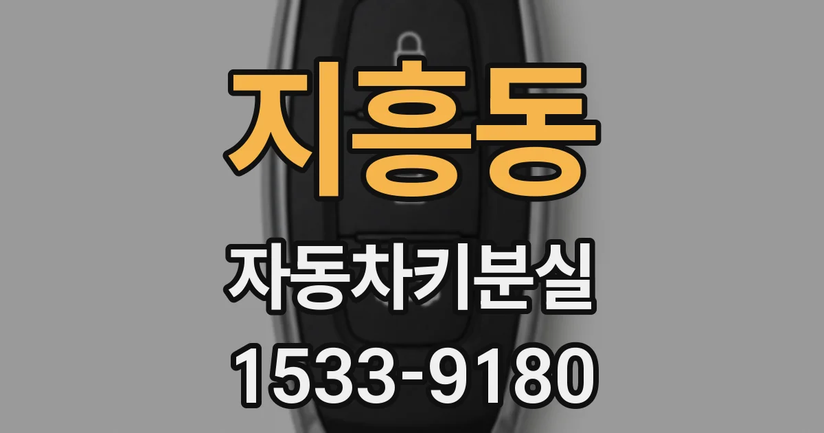 지흥동 자동차키분실