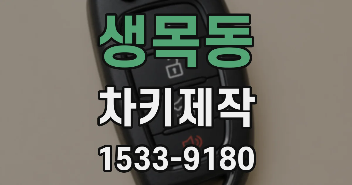 생목동 차키제작