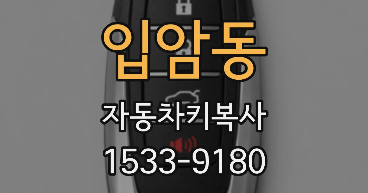 입암동 자동차키복사