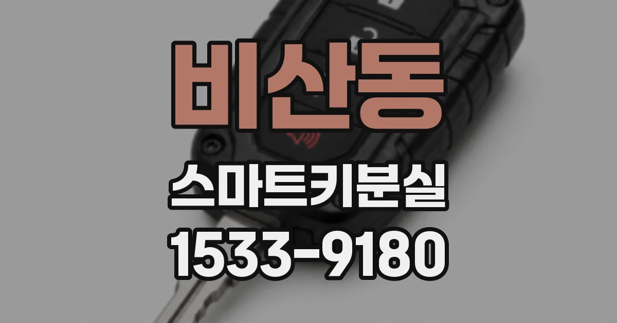 비산동 스마트키분실