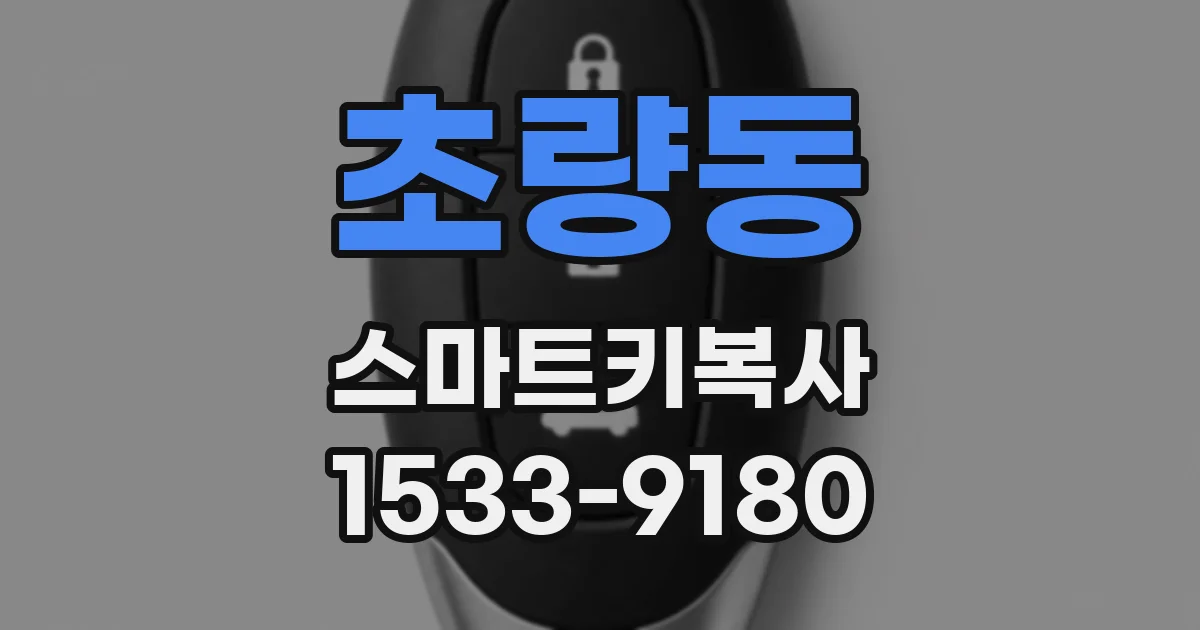 초량동 스마트키복사