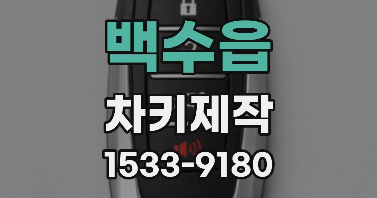 백수읍 차키제작
