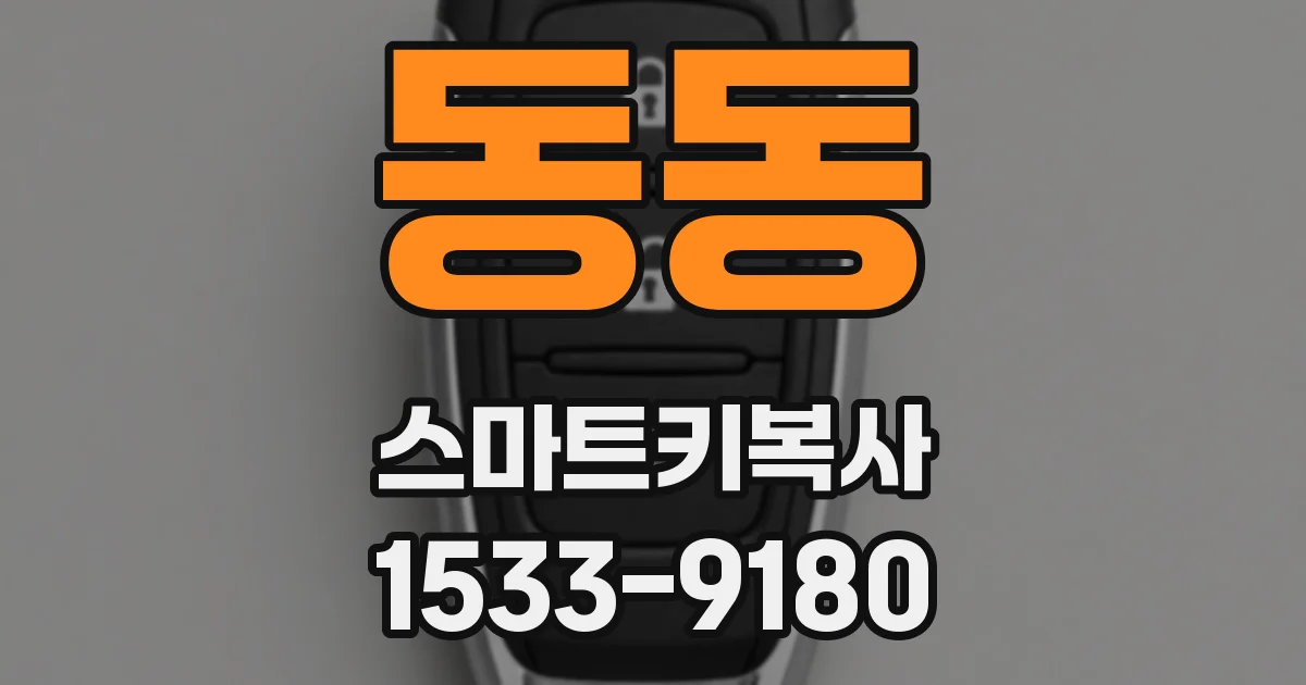 동동 스마트키복사