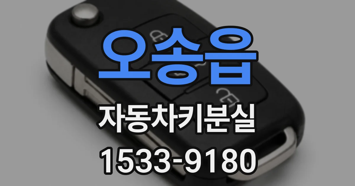 오송읍 자동차키분실