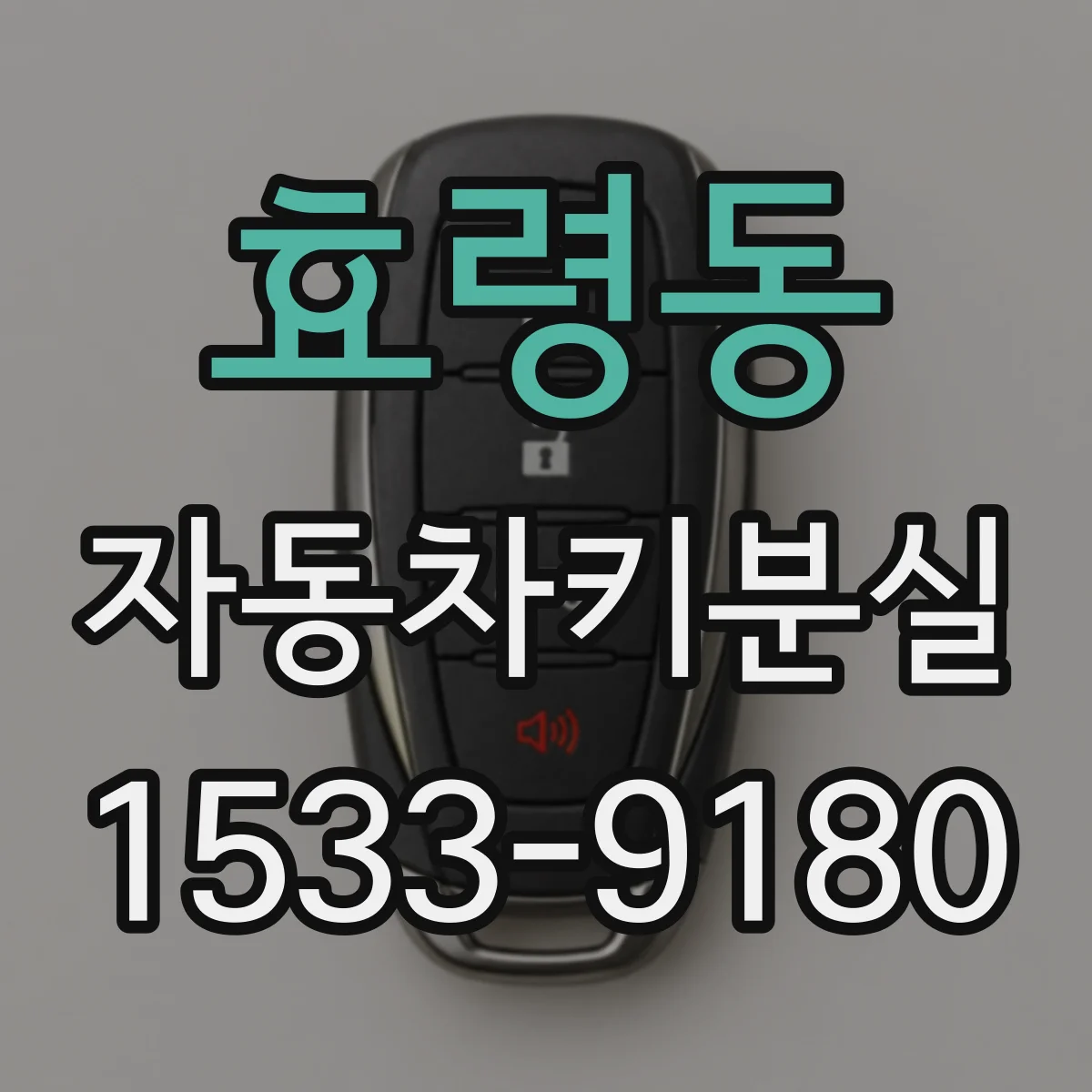 효령동 자동차키분실