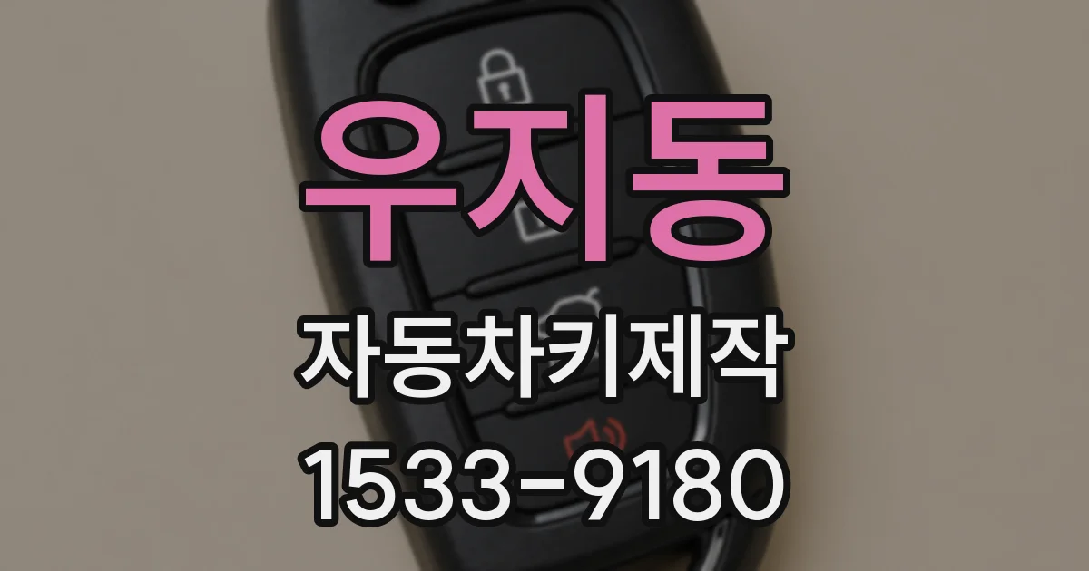 우지동 자동차키제작