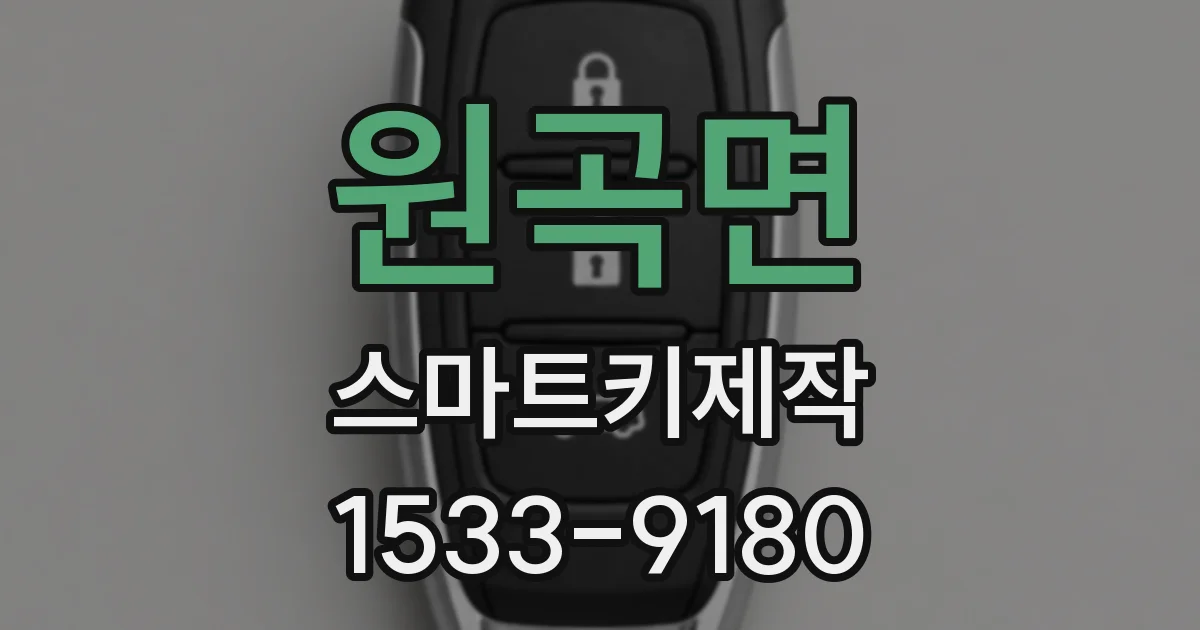 원곡면 스마트키제작