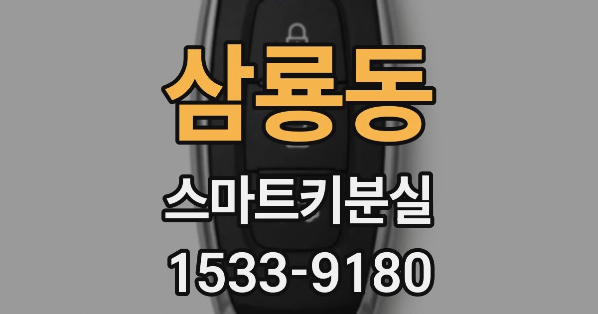 삼룡동 스마트키분실